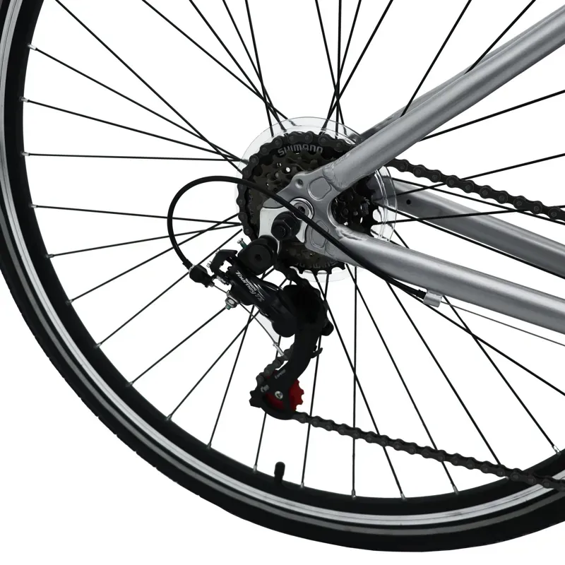 Dawes Venture 1.0 Cross Lowstep Hybrid Bike in Grey-4