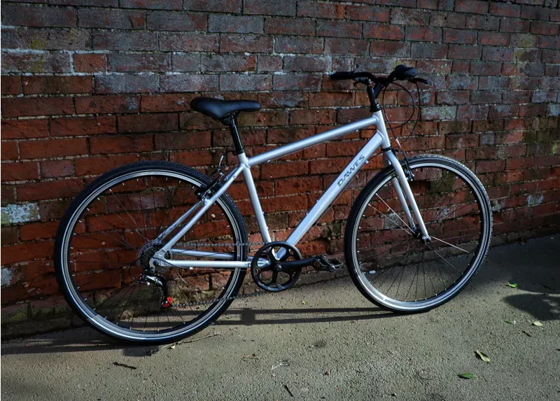 Dawes Venture 1.0 Cross Bar Hybrid Bike in Grey-2