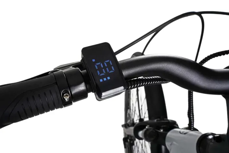 Falcon Horizon Low Step Electric Hybrid Bike in Silver-3