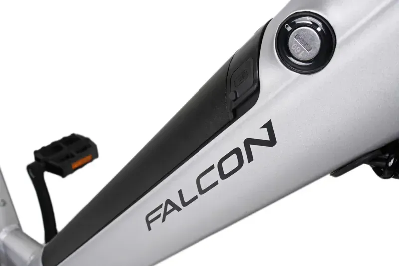 Falcon Horizon Low Step Electric Hybrid Bike in Silver-5
