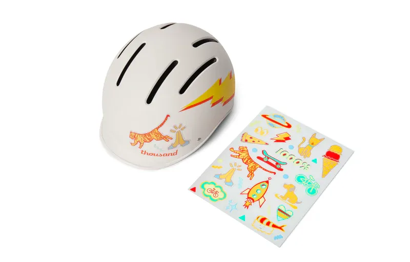 Thousand Lil' Lightning Jr Kids Helmet-4