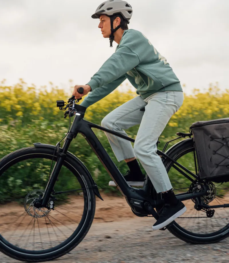 2024 Orbea Kemen Mid 40 Urban Trekking E-Bike in Urban Green-11