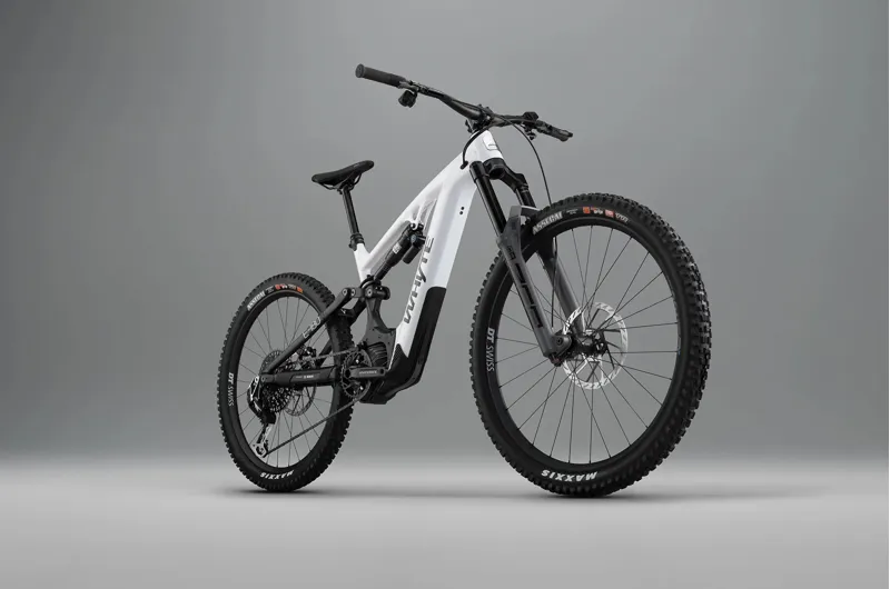 NEW - Whyte Bikes E-180 Works Electric Mountain Bike In White/Matt Black-1