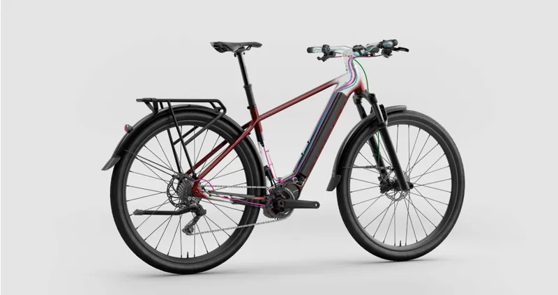 2023 Orbea Outlet Kemen Mid 10 Urban Trekking E-Bike in Metallic Night Black-11