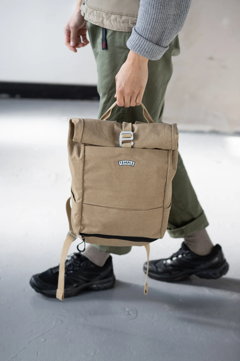 Temple Pannier Bag/Backpack Stonewash Teal-7