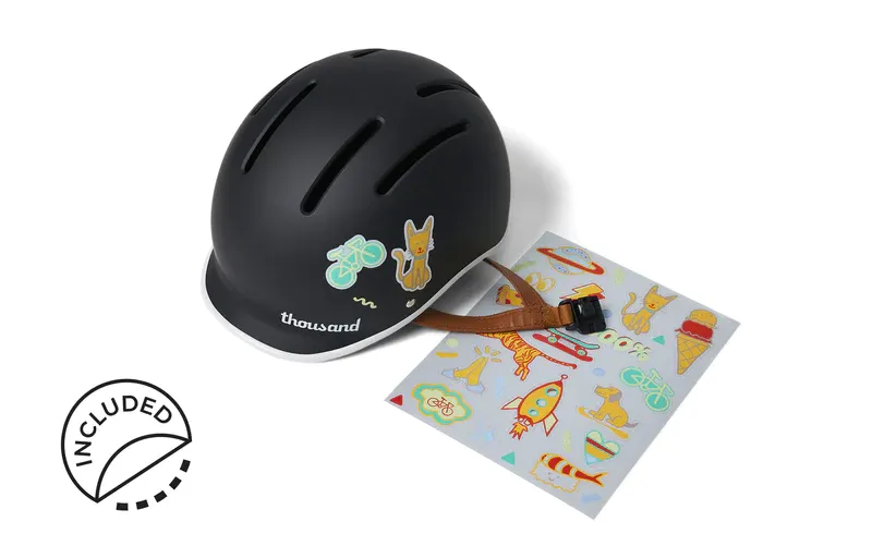 Thousand Carbon Black Jr Kids Helmet-4