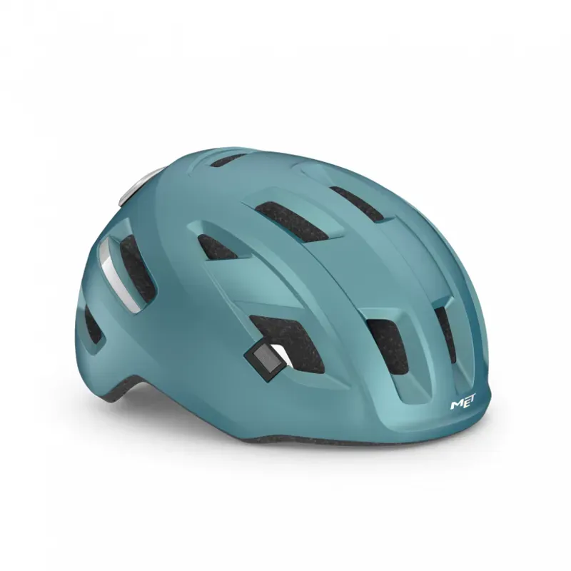 MET E-Mob Urban Helmet in Teal/Black