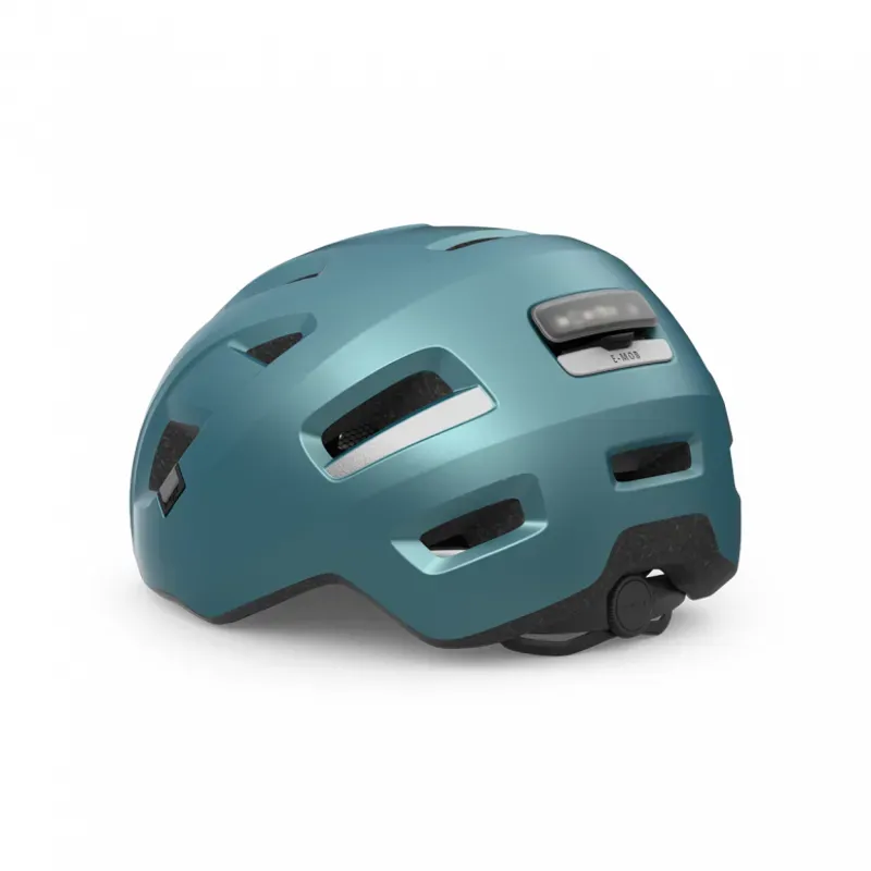 MET E-Mob Urban Helmet in Teal/Black-2