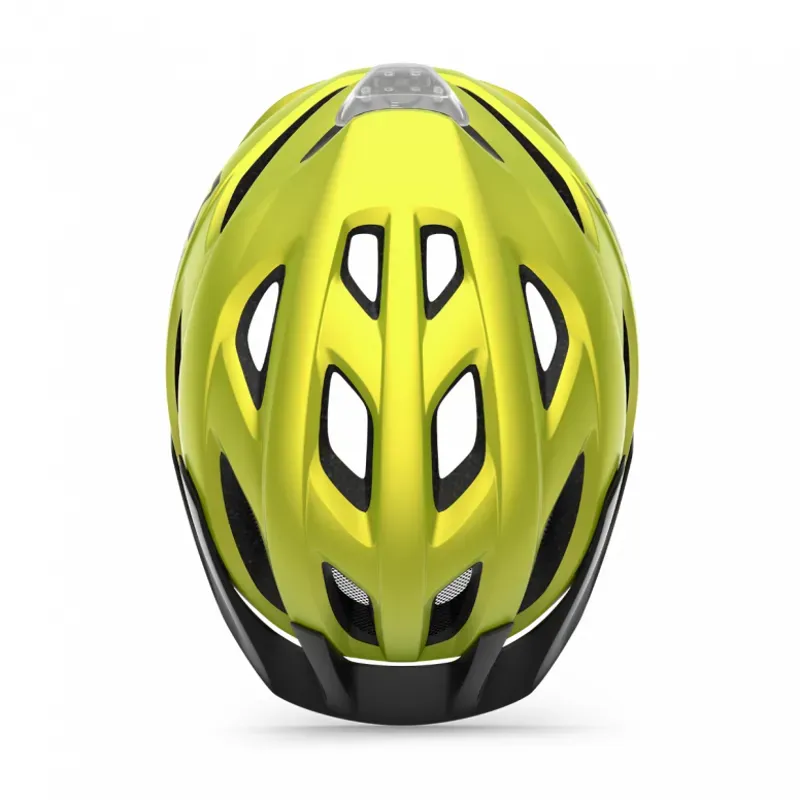 MET Crossover Versatile LED Helmet in Lime-3