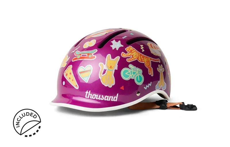 Thousand Vivid Violet Jr Kids Helmet-5