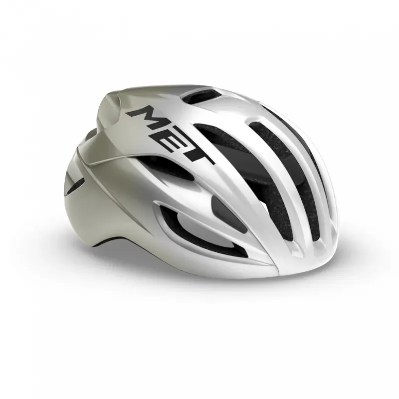 MET Rivale Road MIPS Helmet in Silver/Grey