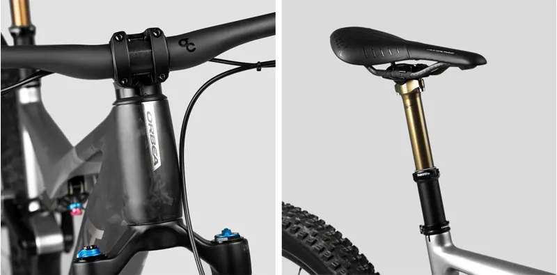 2023 Orbea Rise M10 Mountain e-Bike in Carbon Raw/Shark Grey -4