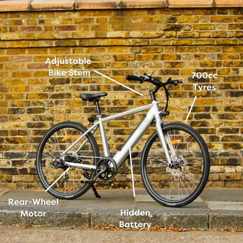 Mycle Cadence Hybrid Electric Bike in Matt Black-1