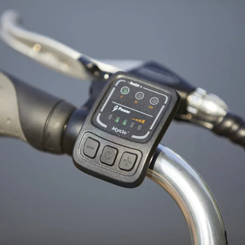 Mycle Comfort Electric Step Through Bike in Stanley Sage-6