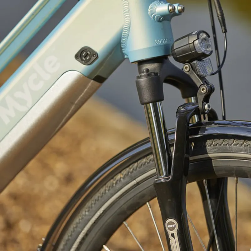 Mycle Comfort Electric Step Through Bike in Stanley Sage-8