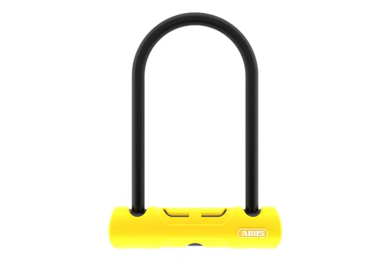 ABUS 402 U-Shackle Lock 110/230mm in Black/Yellow