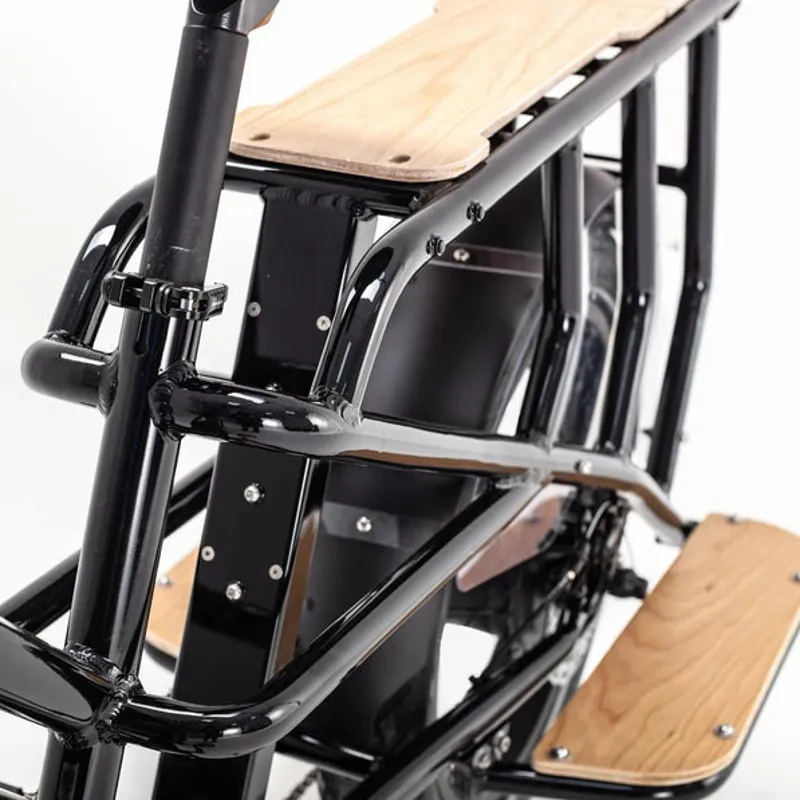 Mycle Cargo Electric Bike with 60km Battery in Speckled White-5