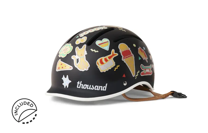 Thousand Carbon Black Jr Kids Helmet-3