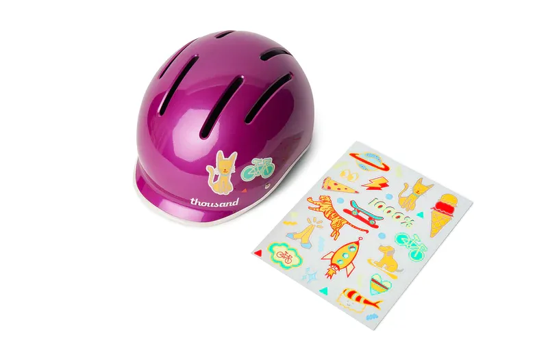 Thousand Vivid Violet Jr Kids Helmet-4