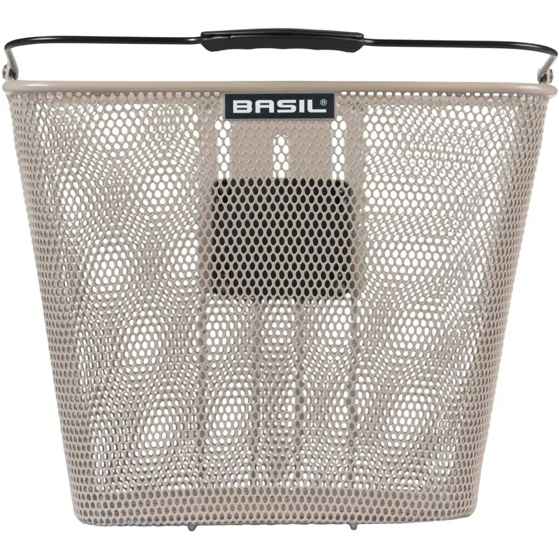 Basil Bilbao Front Bicycle Basket KF in Metallic-1