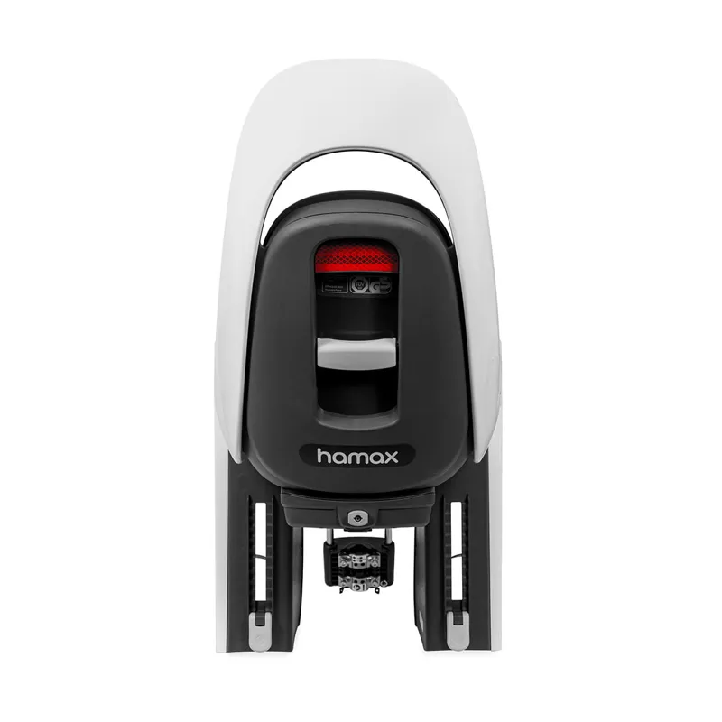 Hamax Caress Rear Childseat in White/Black Frame Mounted-2