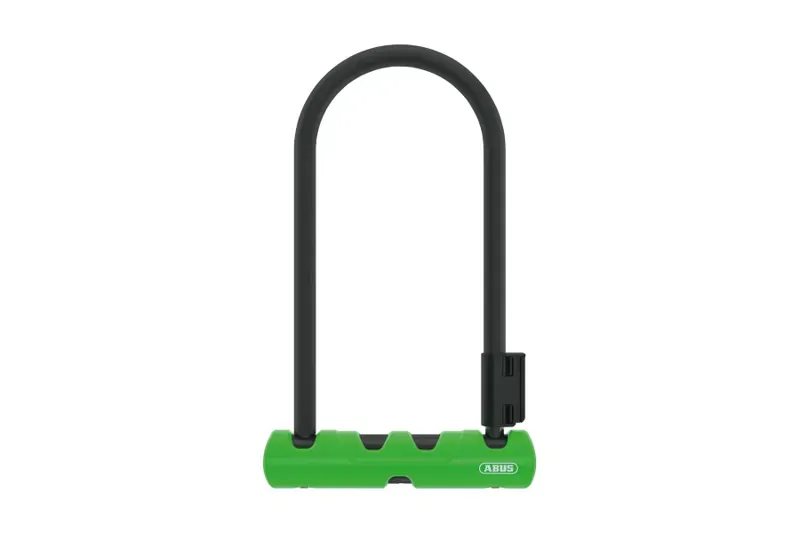 ABUS Ultimate 410 U-Shackle Lock 230mm 14mm in Black/Green