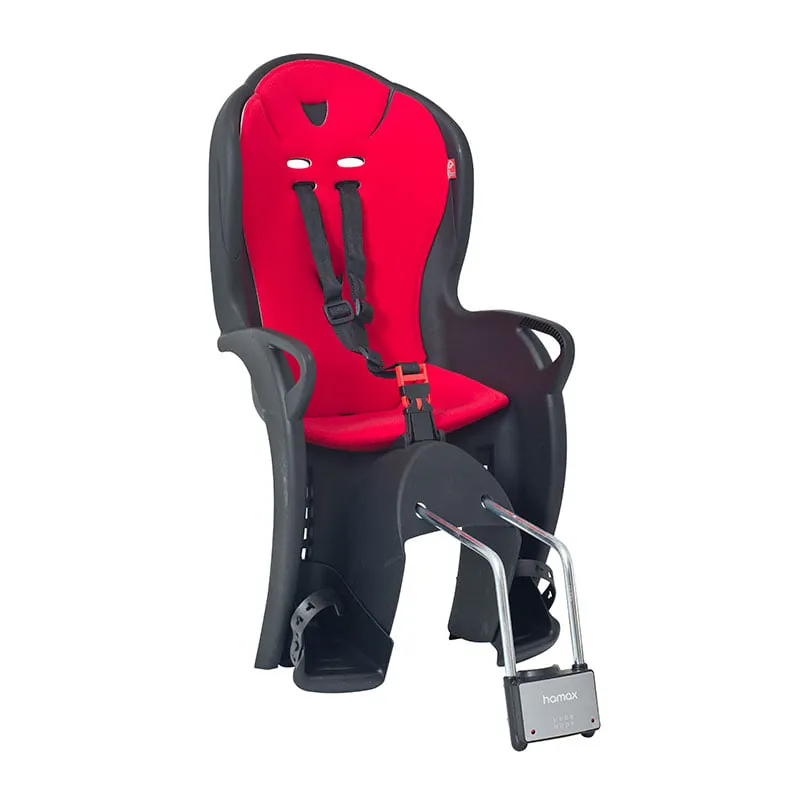 New - 2024 Hamax Kiss Child Bike Seat in Black/Red - Frame Fit