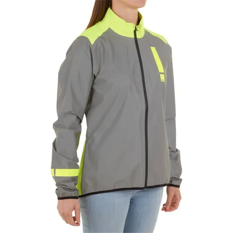  HUMP Women's Ultra Reflect Waterproof Jacket - Silver Reflect / Hi-Viz Yellow-3