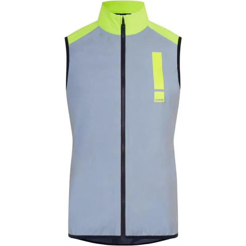 HUMP Men's Ultra Reflect Gilet in Silver Reflect / Hi-Viz Yellow