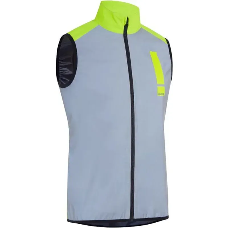 HUMP Men's Ultra Reflect Gilet in Silver Reflect / Hi-Viz Yellow-1