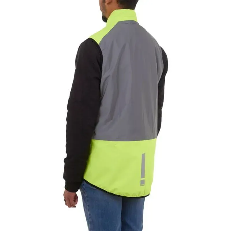 HUMP Men's Ultra Reflect Gilet in Silver Reflect / Hi-Viz Yellow-2