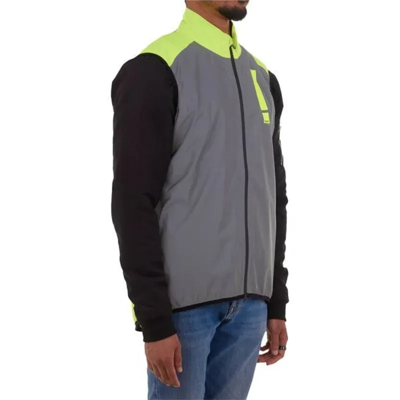 HUMP Men's Ultra Reflect Gilet in Silver Reflect / Hi-Viz Yellow-3