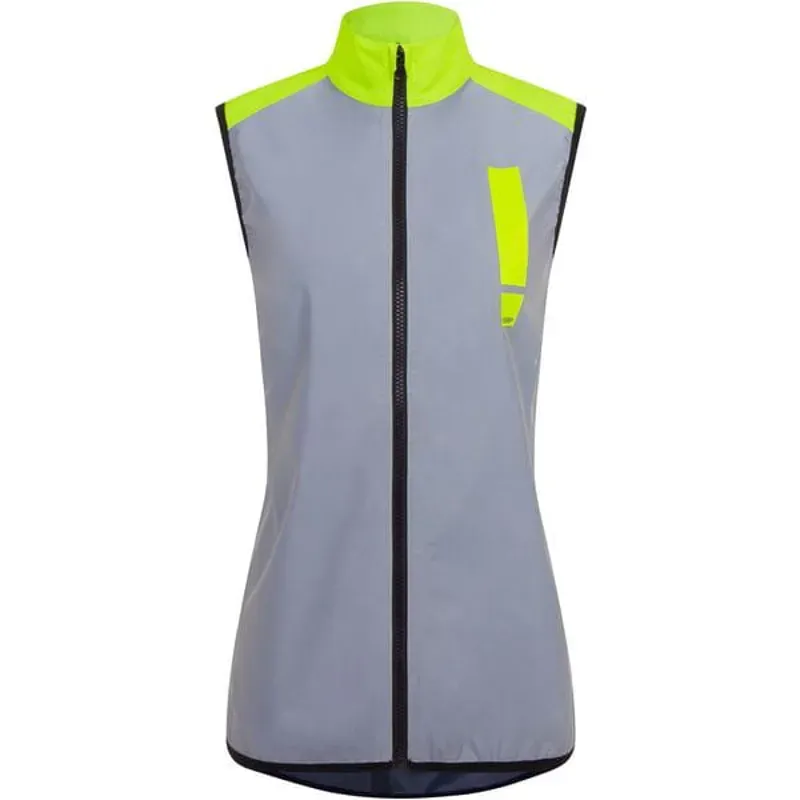  HUMP Women's Ultra Reflect Gilet in Silver Reflect / Hi-Viz Yellow