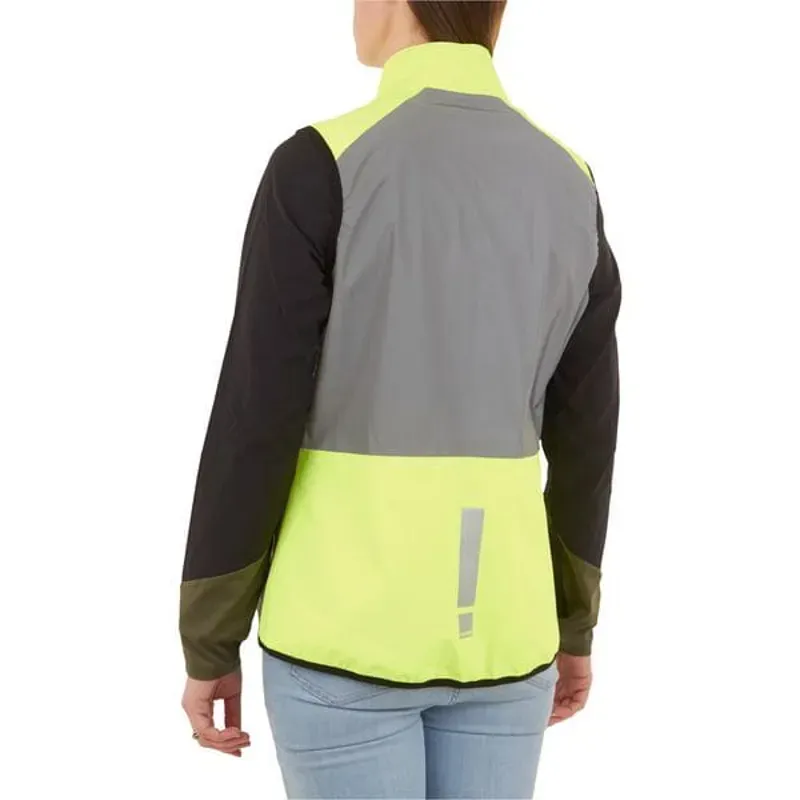  HUMP Women's Ultra Reflect Gilet in Silver Reflect / Hi-Viz Yellow-2