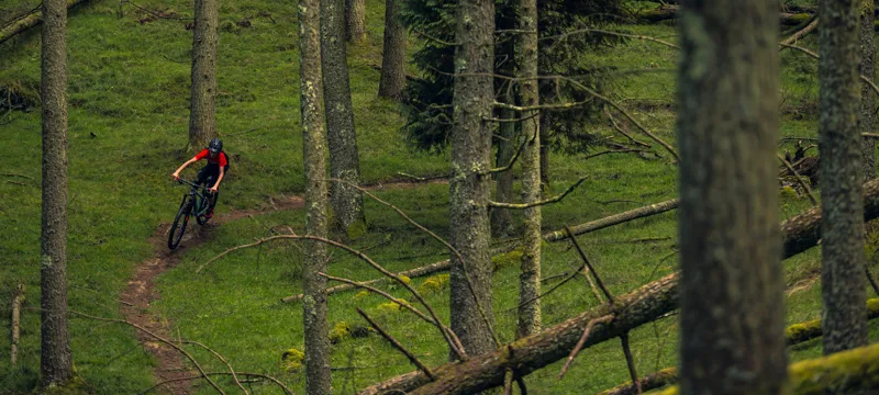 2023 Orbea Laufey 24 H30 Junior Mountain Bike In Blue Grey/Bright Red-10