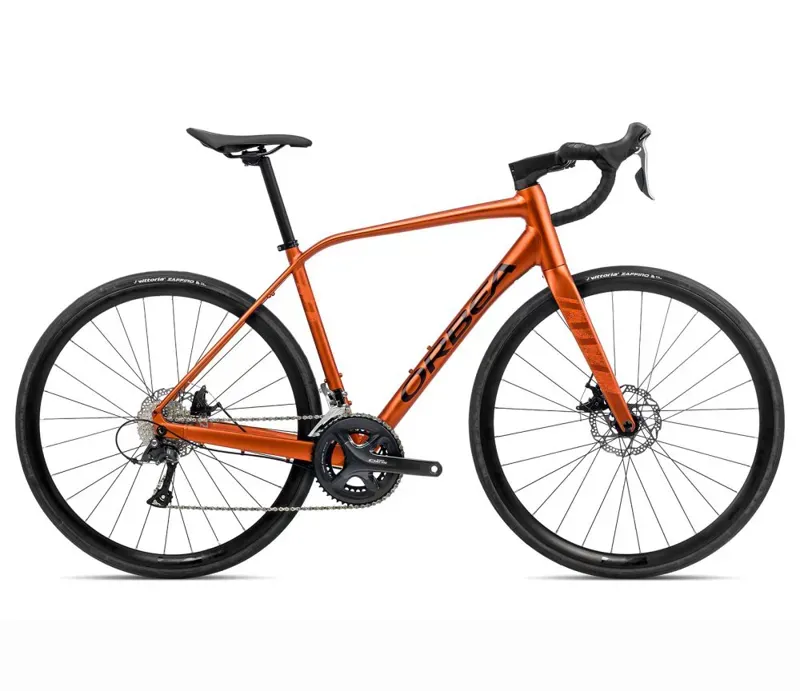 2023 Orbea Avant H60 Road Bike In Orange Candy/Cosmic Bronze