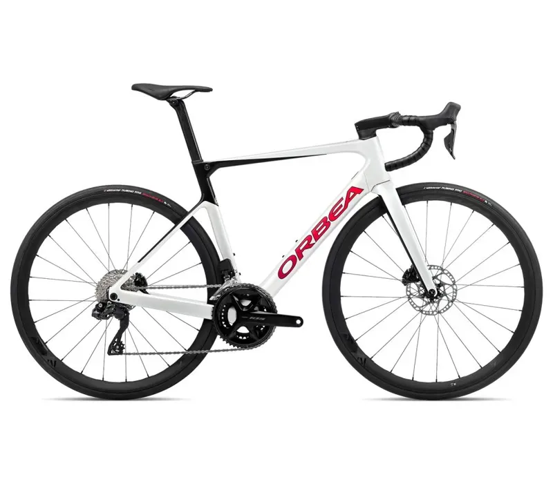 2023 Orbea Orca M30iLtd Pwr Road Bike in White Chic/Black