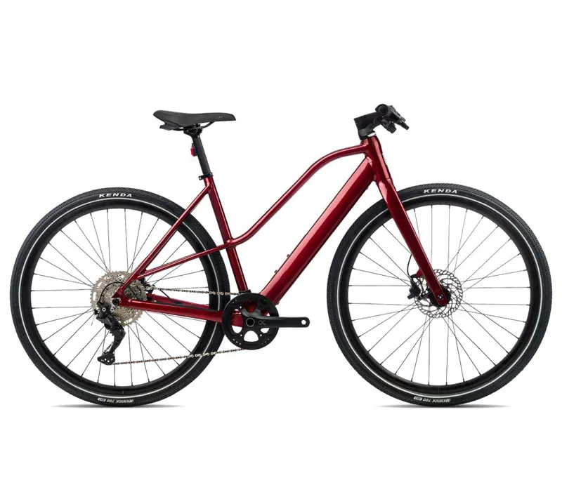 2023 Orbea Outlet Vibe Mid H30 EQ Urban E-bike In Metallic Dark Red