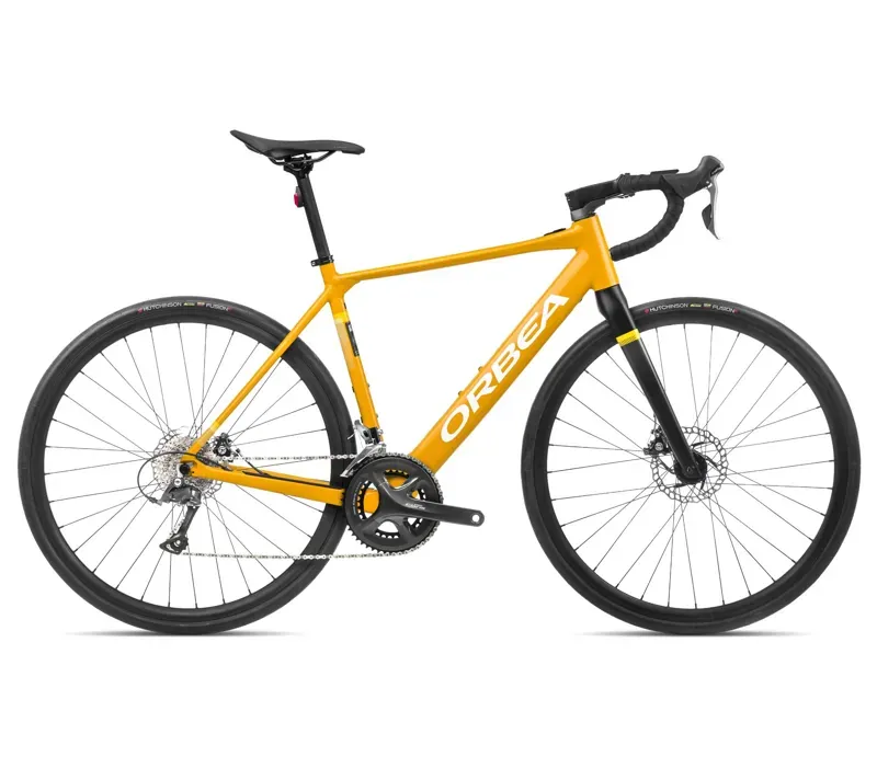 2023 Orbea Gain D50 Electric Road Bike in Mango/Black