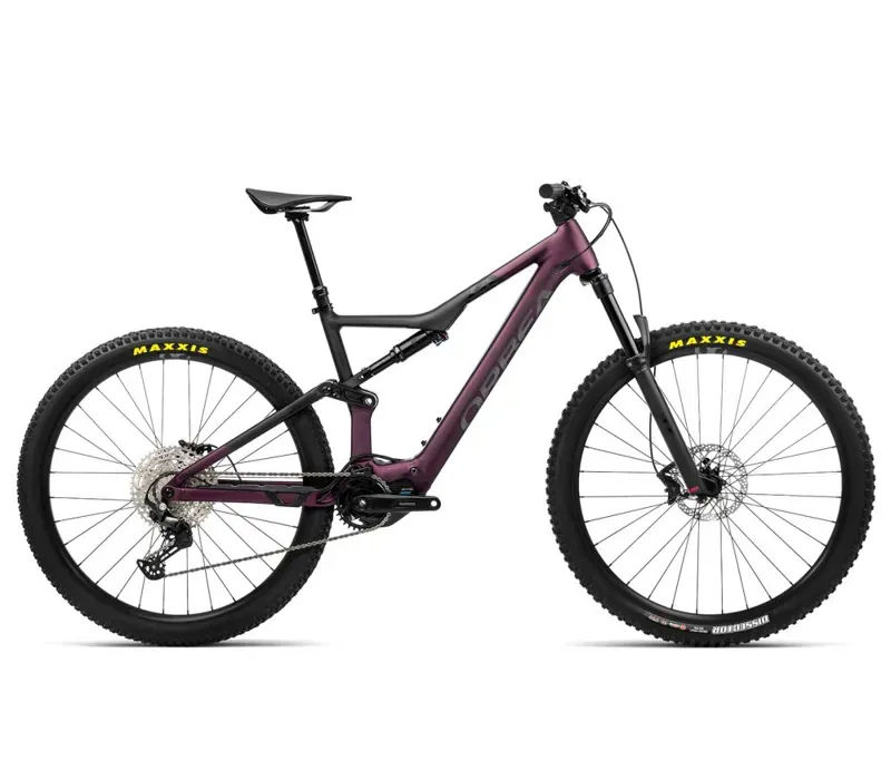2023 Orbea Rise H30 Mountain e-Bike in Metallic Mulberry/Black 