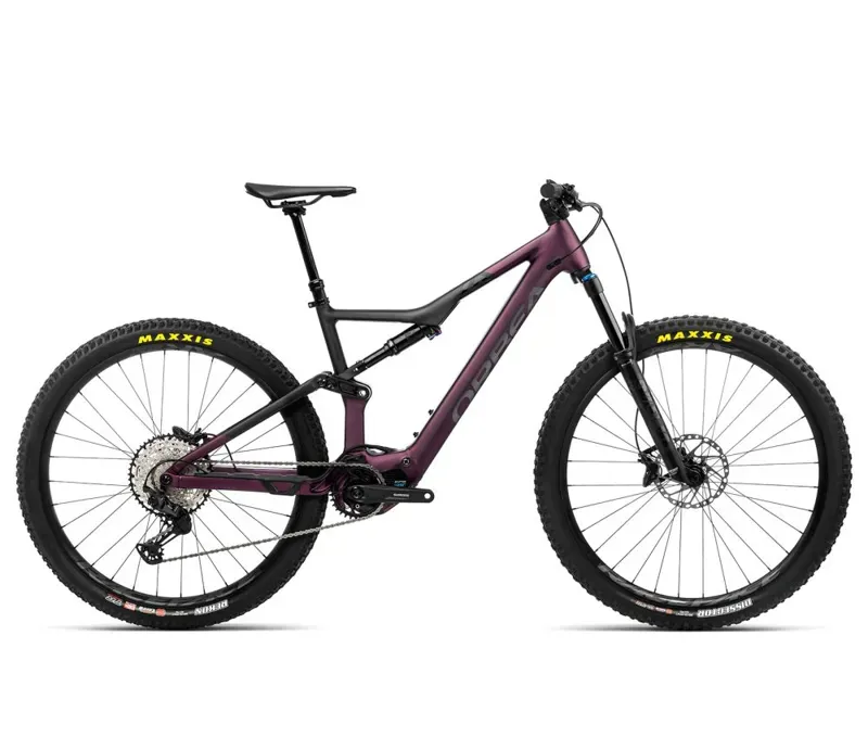 2023 Orbea Rise H20 Mountain e-Bike in Metallic Mulberry/Black