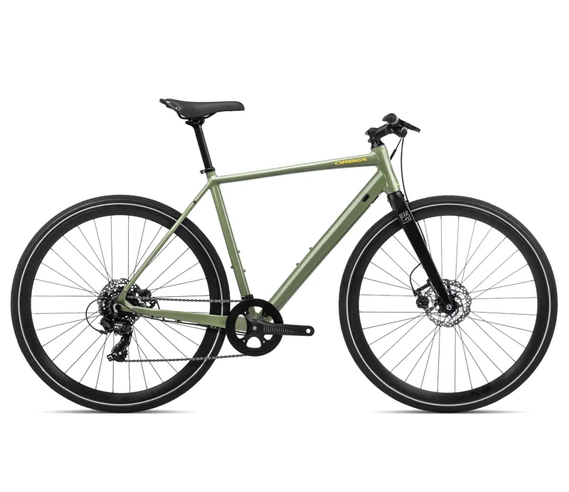 2023 Orbea Carpe 40 Urban Commuter Bike in Gloss Green / Matt Black