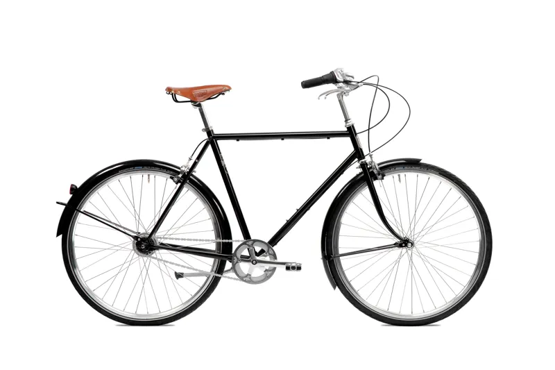 Pelago Bristol 7 Speed Hub Urban City Bike in Black-6