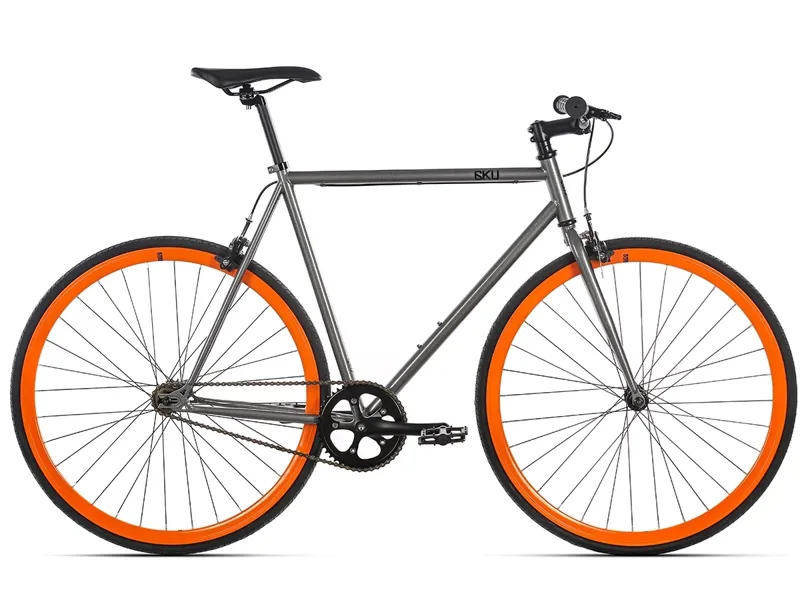 6KU Barcelona Fixie and Single Speed Bike in Grey