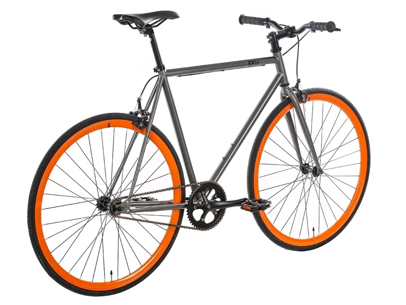 6KU Barcelona Fixie and Single Speed Bike in Grey-2