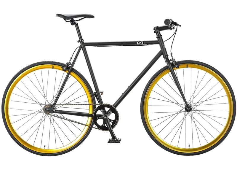 6KU Nebula 2 Single Speed and Fixie Bike in Black