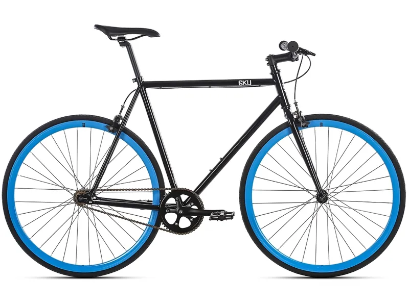 6KU Shelby 4 Fixie and Single Speed Bike in Black