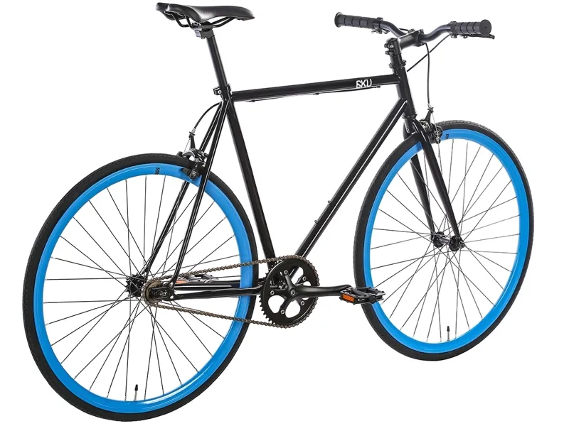 6KU Shelby 4 Fixie and Single Speed Bike in Black-1