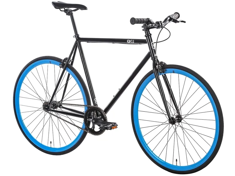 6KU Shelby 4 Fixie and Single Speed Bike in Black-3