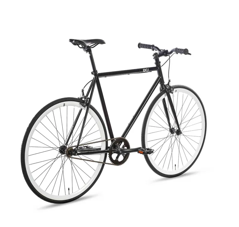 6KU Shelby 2 Fixie and Single Speed Bike in Black-1